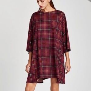 Zara Oversized Check Dress - Sz M